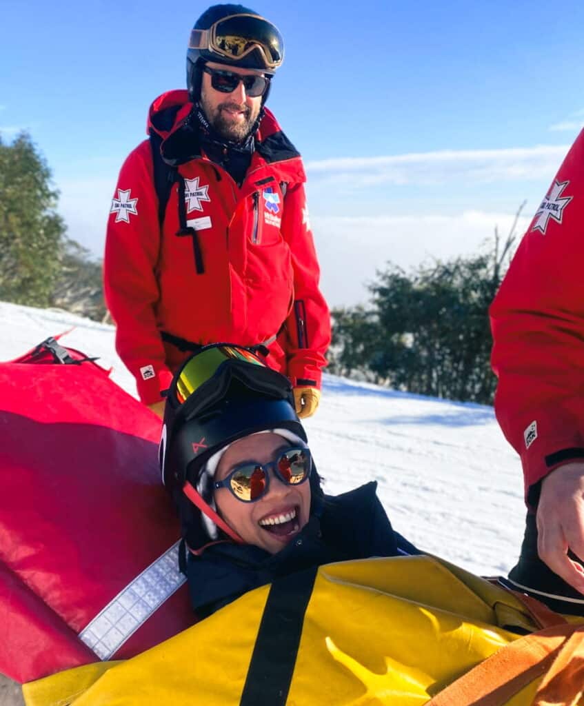 Woman got injured in Mt. Buller ski resort.