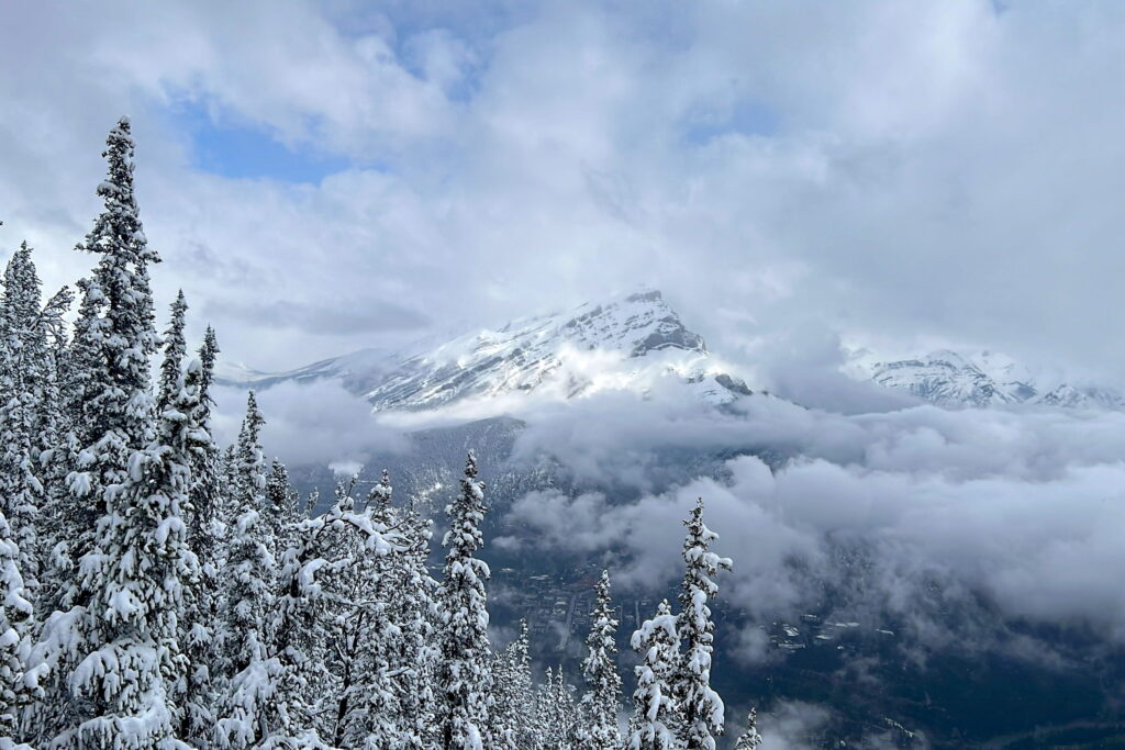 Canadian Rockies view from Banff Gondola