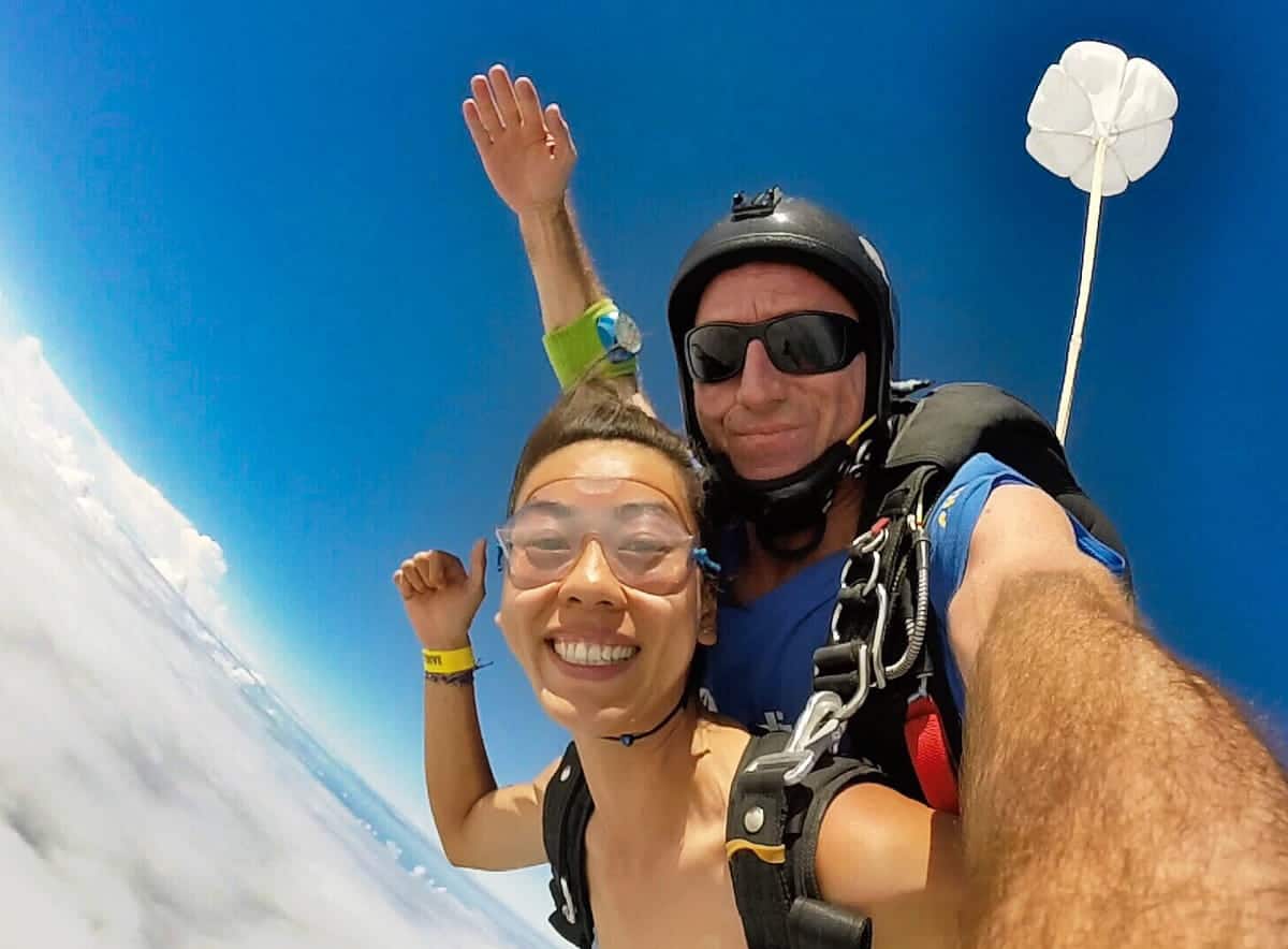 Skydiving in Australia.