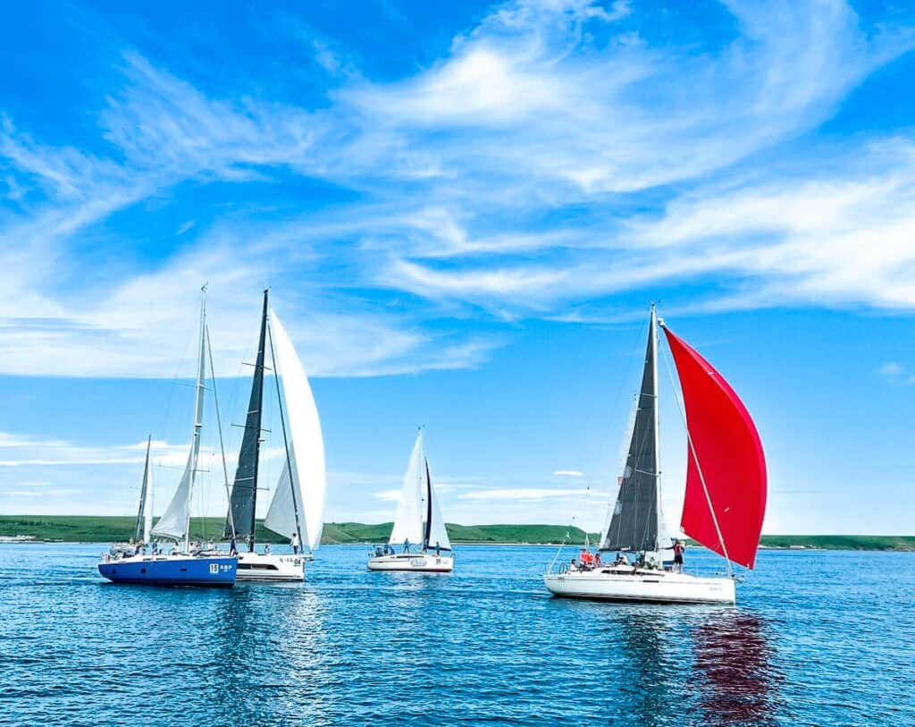 Sailing boat in Penghu island, Taiwan.