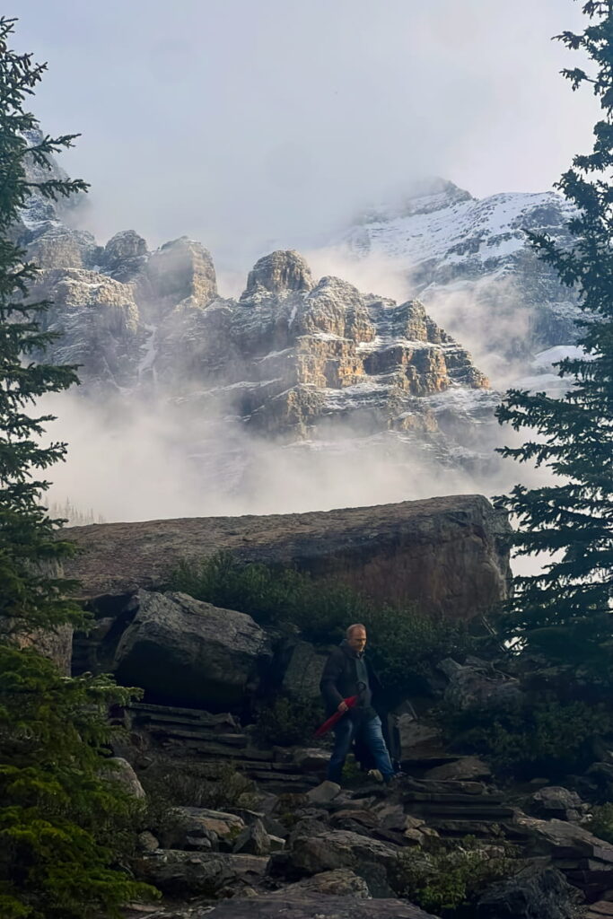 Rockpile trail in Moraine Lake