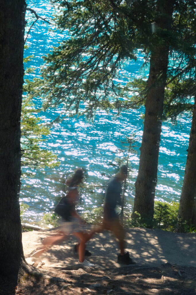 Visitors on Moraine Lakeshore trial