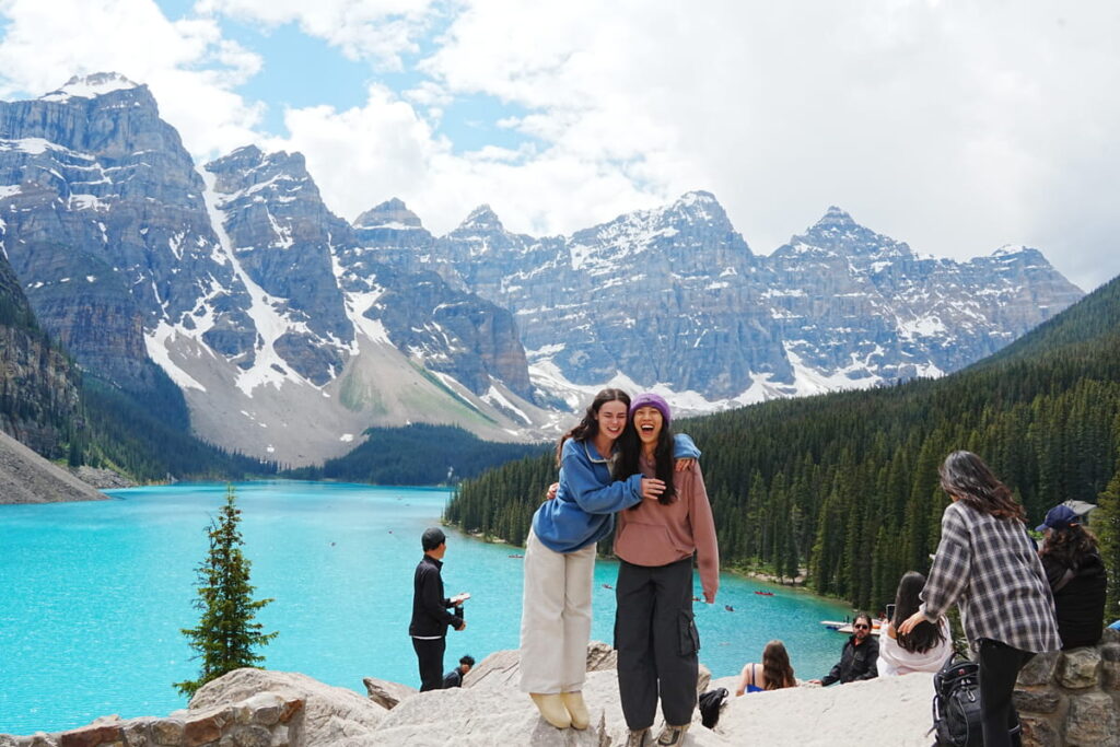 Two women on Rockpile